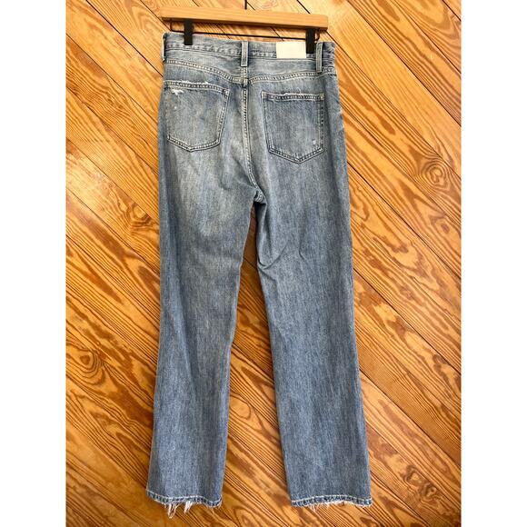 Pistola Cassie Super High Rise Straight Jeans Lucca Distressed - Picture 5 of 8